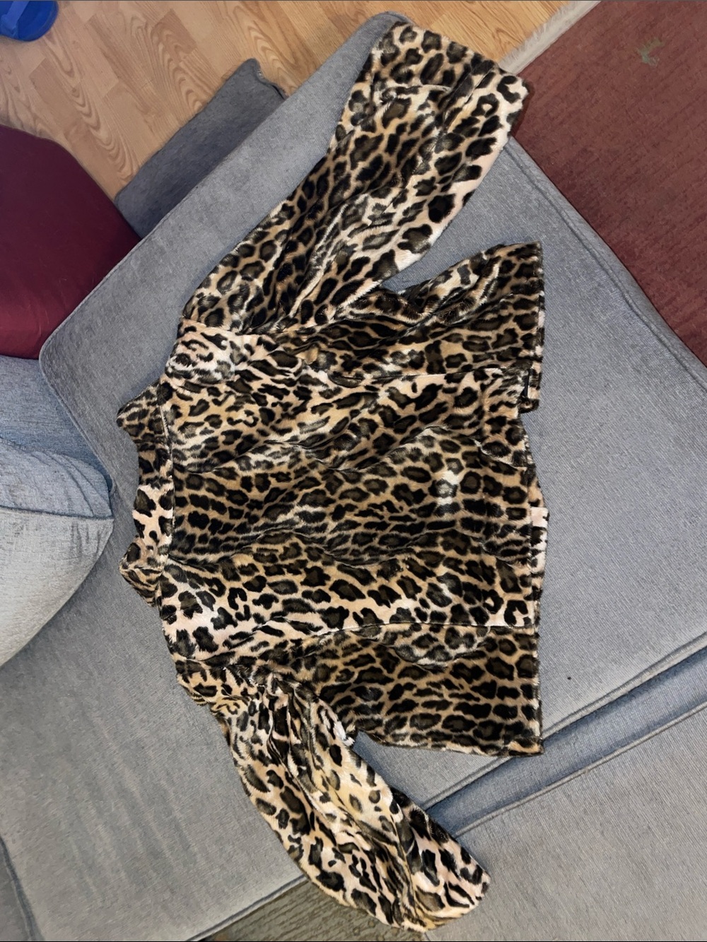 Lane Bryant Women's Cropped, Leopard Print Faux Fur Jacket - Brown/Black size 22 - Picture 7 of 10